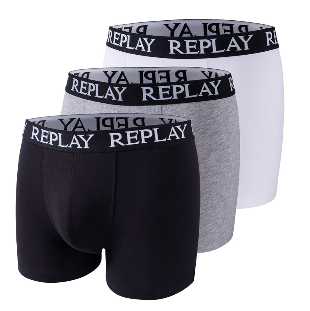 Replay Boxer Style - Basic Cuff Logo 3pcs Box