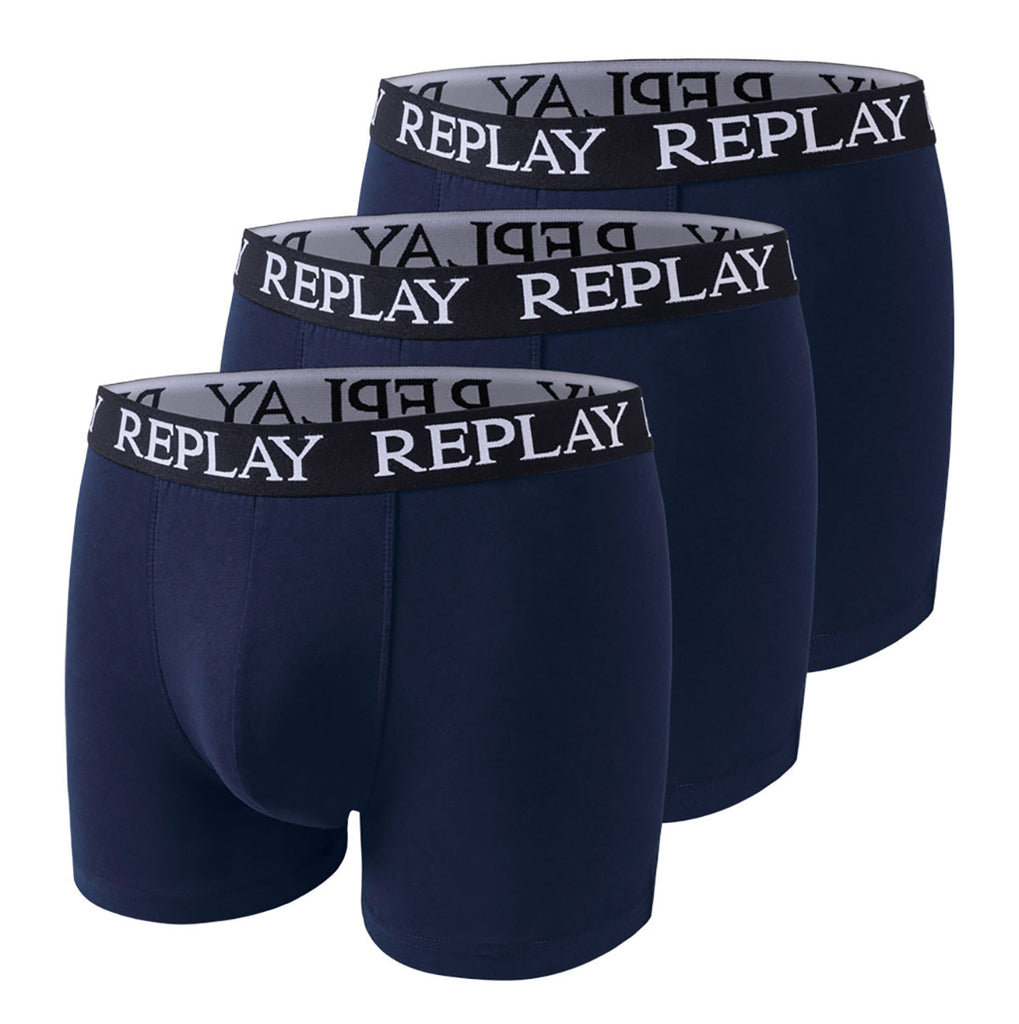 Replay Boxer Style - Basic Cuff Logo 3pcs Box